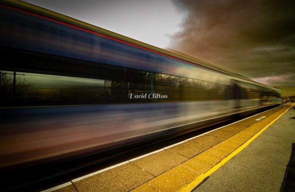 Passing through Garsdale Station
